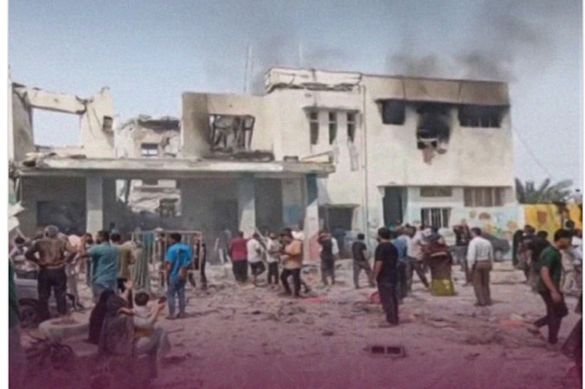 AS dan Israel klaim serangan mereka menargetkan militer Iran, tapi gedung sekolah ikut dibom dan menewaskan 85 siswi SD. Foto/Instagram Doha News