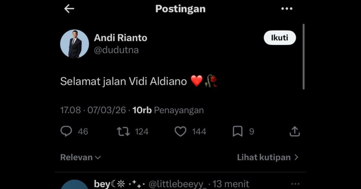 Dunia Musik Berduka! Vidi Aldiano Meninggal Dunia Hari Ini 7 Maret 2026