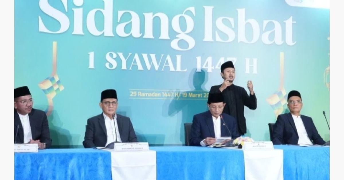 Tok! Pemerintah Tetapkan Idulfitri 1 Syawal 1447 H Jatuh pada Sabtu 21 Maret 2026