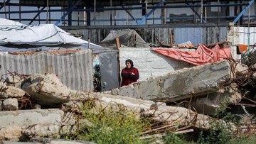 Foto: Warga Gaza masih hidup di tenda pengungsian akibat perang (AFP/EYAD BABA)