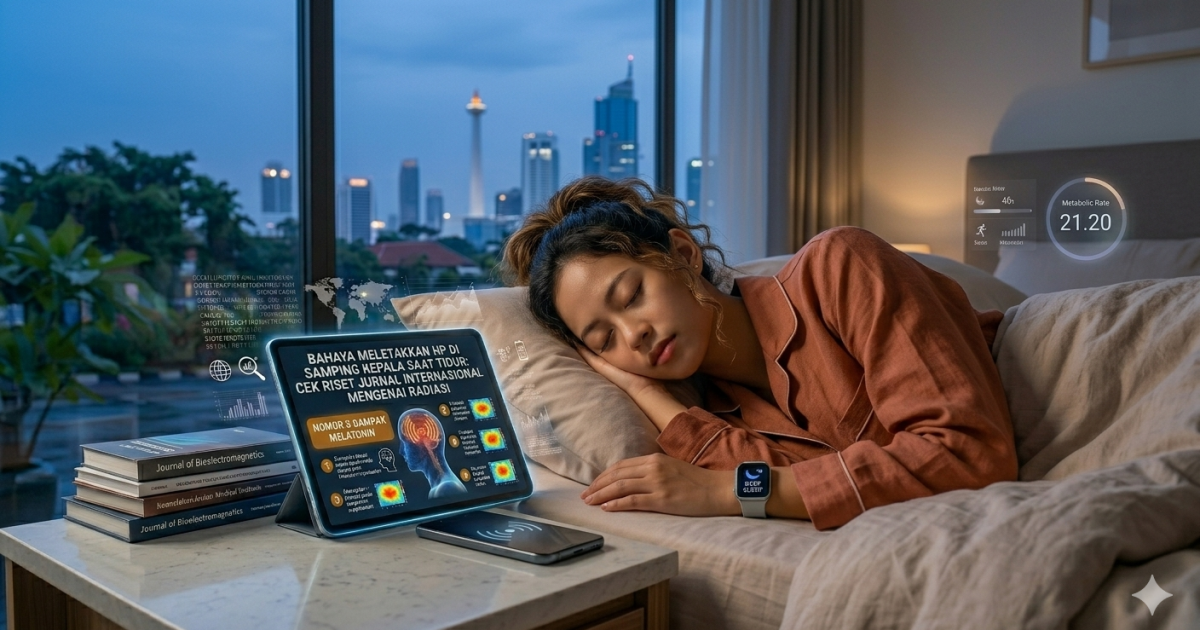 Jangan Anggap Sepele Letakkan HP di Samping Kepala Saat Tidur! Riset Jurnal Internasional Ungkap Bahaya Mengerikan, Nomor 3 Dampak Paling Nyata!