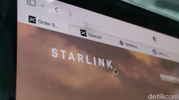 Foto ilustrasi starlink: (Agus Tri Haryanto/detikINET)