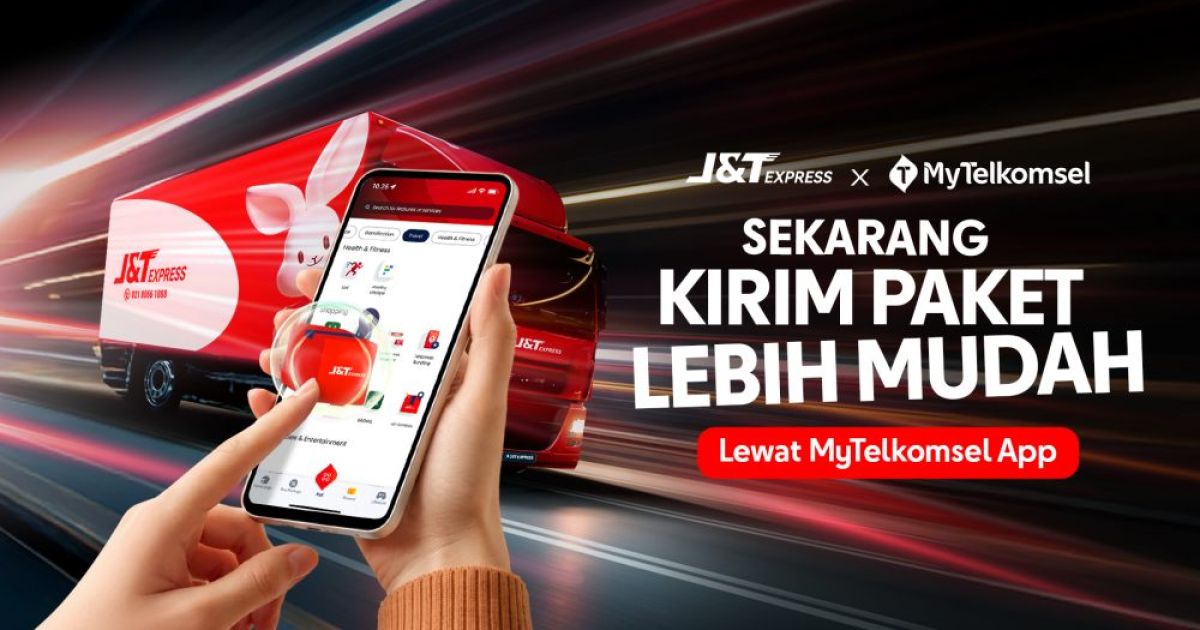 J&T Express Terintegrasi di MyTelkomsel, Kirim Paket Kini Lebih Mudah dan Diskon 20%