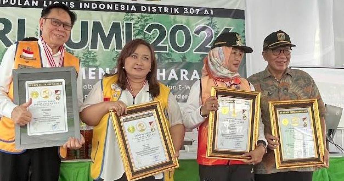 Pecahkan Rekor ORI! Lions Indonesia Bagikan 1/4 Ton Sabun Eco Enzyme