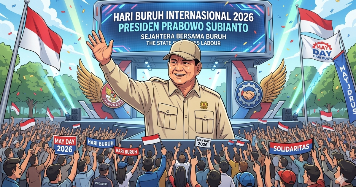 Presiden Prabowo Subianto Umumkan Janji Besar untuk Buruh di Hari Buruh Internasional: Fokus pada Kesejahteraan, Keamanan, dan Akses Perumahan