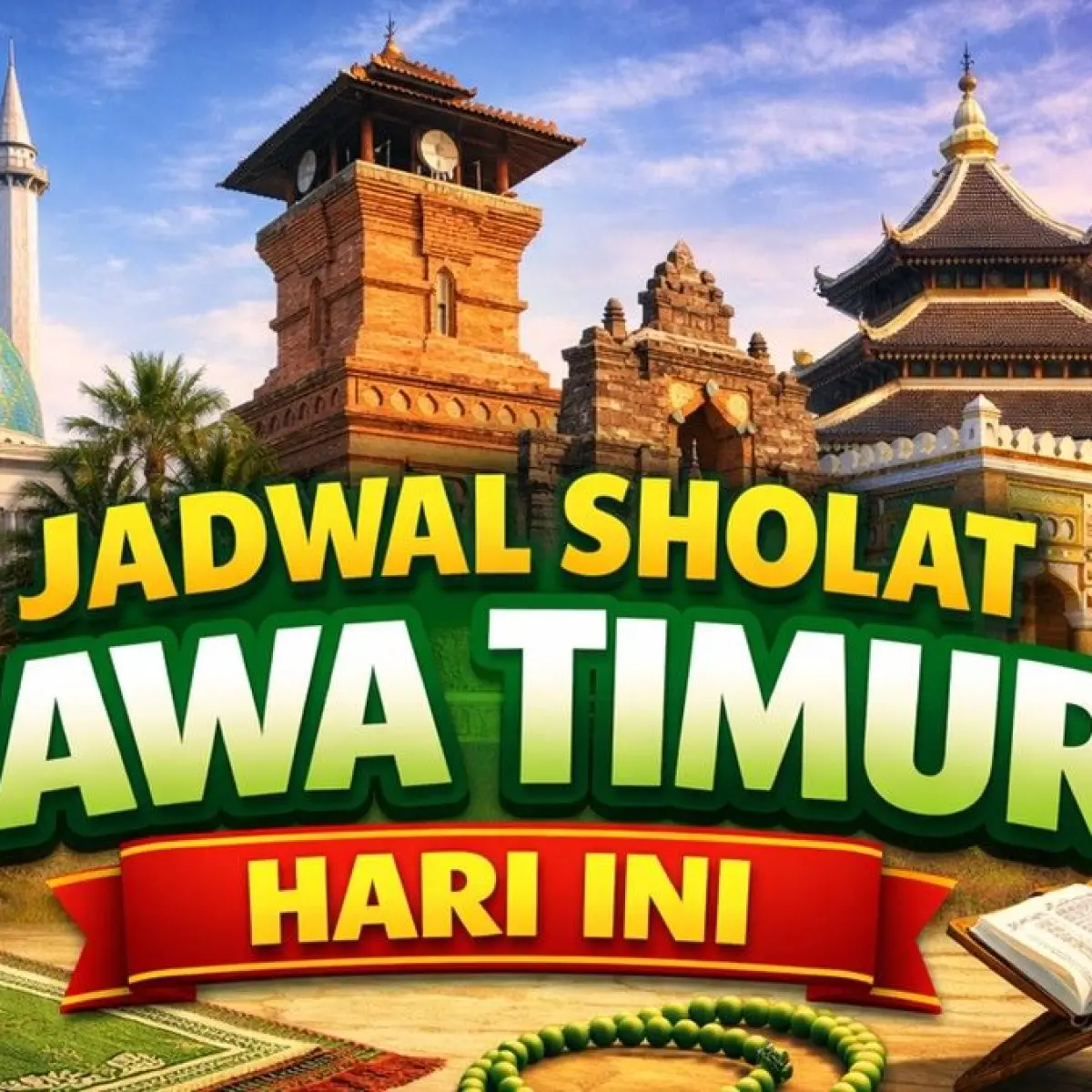 Panduan Lengkap Waktu Ibadah Salat di Jawa Timur untuk Minggu, 17 Mei 2026