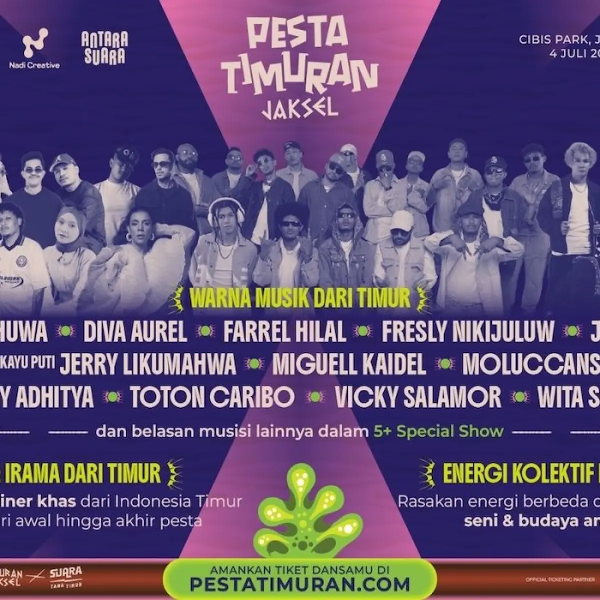 Gelombang Timur Mengguncang Ibu Kota: Tiket Konser Pesta Timuran Jakarta Selatan Resmi Dilepas ke Publik