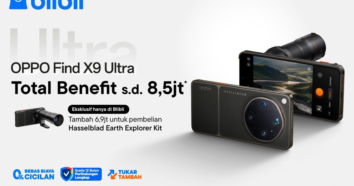 Blibli Luncurkan OPPO Find X9s dan X9 Ultra dengan Ragam Keuntungan Spesial