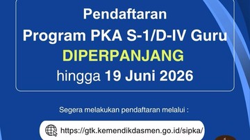 Batas Akhir Pendaftaran Beasiswa Peningkatan Kualifikasi Guru Diperpanjang Hingga Pertengahan 2026
