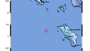 Guncangan Magnitudo 4,1 Guncang Perairan Nias Barat, BMKG Pastikan Akibat Aktivitas Megathrust