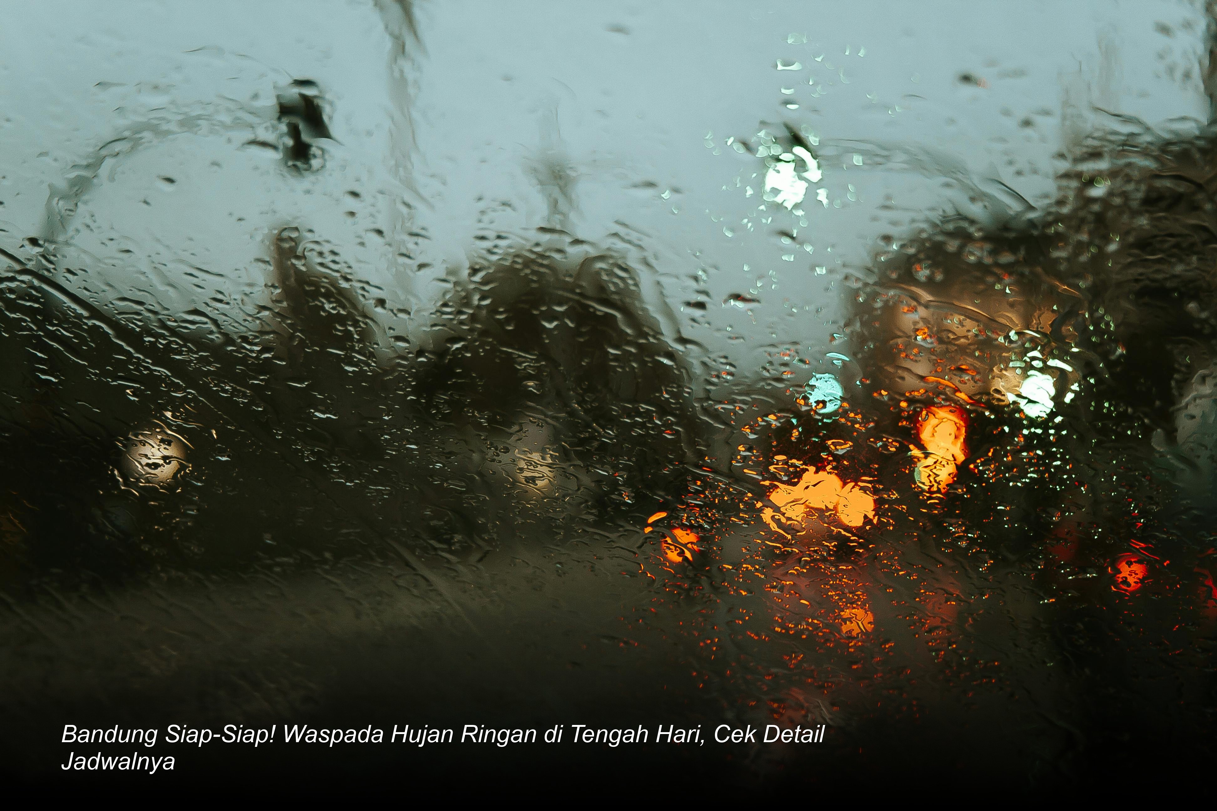 Bandung Siap-Siap! Waspada Hujan Ringan di Tengah Hari, Cek Detail Jadwalnya