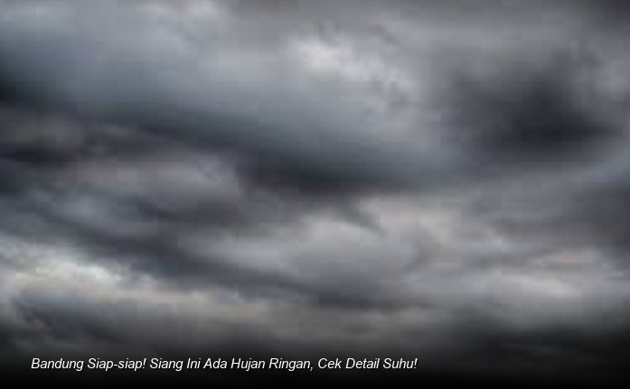 Cuaca Wilayah Kota Bandung dan Sekitarnya