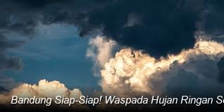Bandung Siap-Siap! Waspada Hujan Ringan Sore Ini, Cek Detail Suhu
